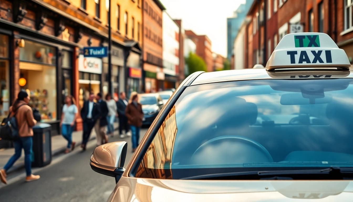 Woking taxi service providing reliable transportation amidst the urban landscape.
