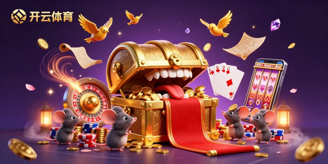 Experience the thrill of 开云体育 with a vibrant 3D casino scene showcasing riches and dynamic game elements.