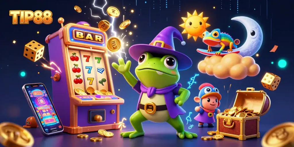 Experience thrilling gameplay at TIP88 with vibrant characters and massive jackpot excitement.