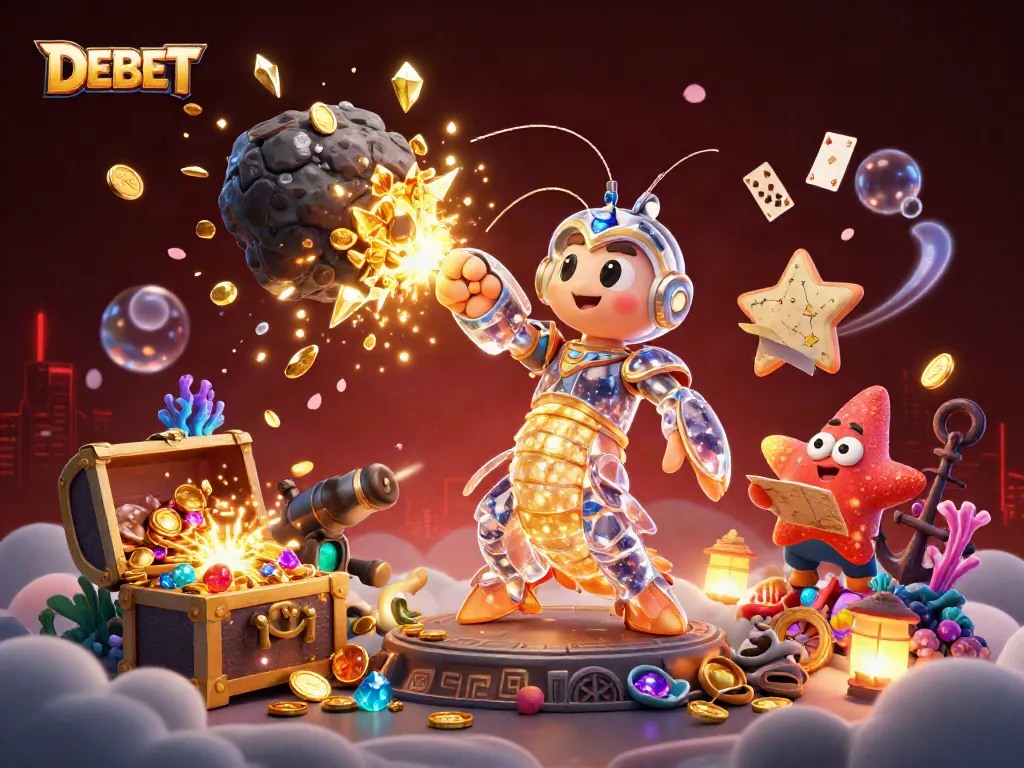 Experience winning strategies with DEBET in a dazzling casino universe filled with treasures and games.