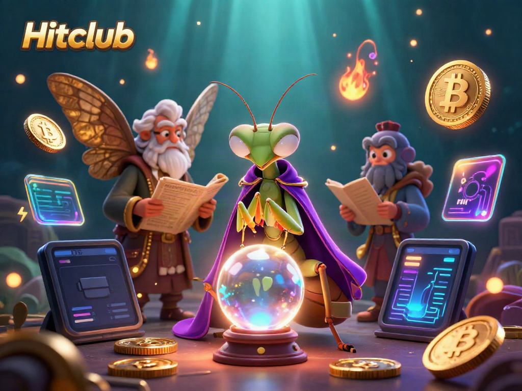 Engage with Hitclub's vibrant online gaming world featuring dynamic characters and crypto elements