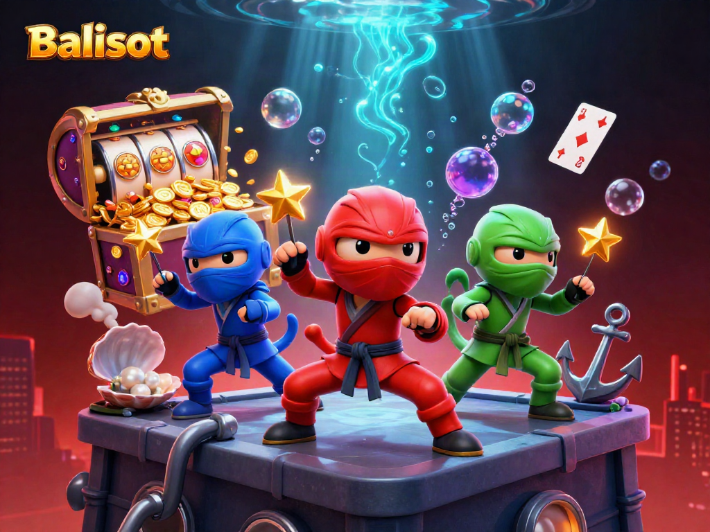 Engage with Balislot's thrilling casino adventure featuring dynamic chameleon characters amidst rich gaming elements.