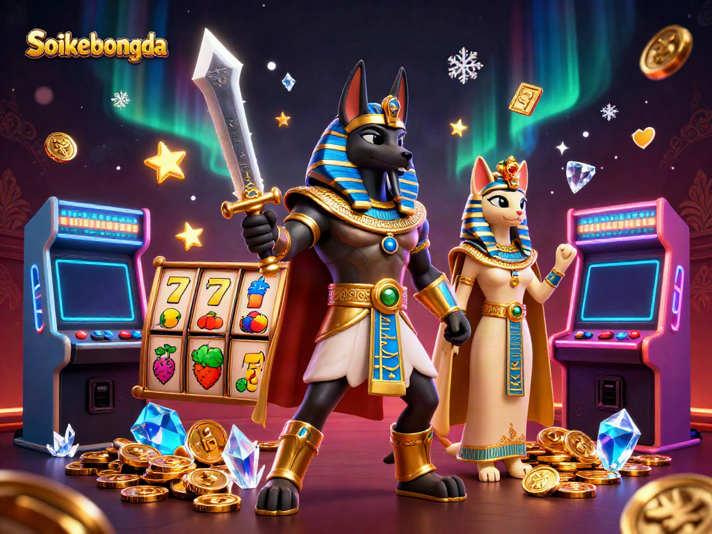 Experience exhilarating victories with Soikeobongda amidst vibrant casino-themed elements.