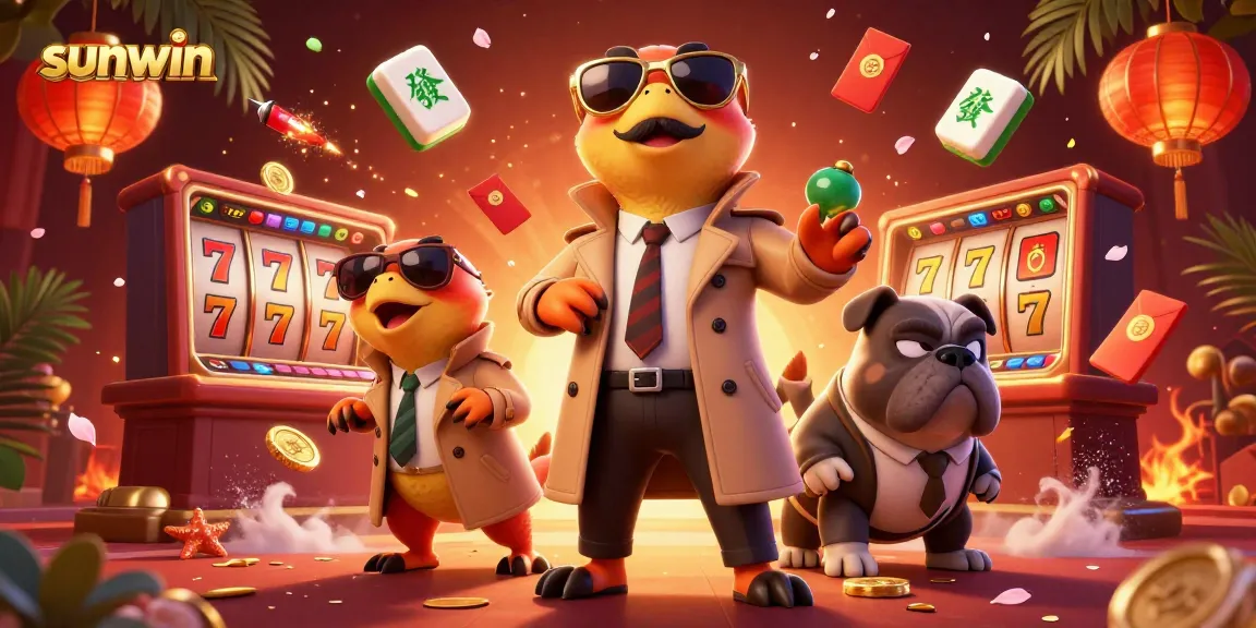 Experience excitement with sunwin in an engaging scene featuring raptors and a bulldog bouncer.