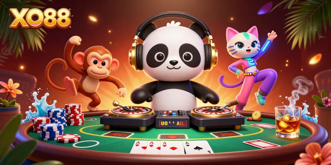 Experience the exciting world of XO88's casino adventures with vibrant characters and rich gaming elements.
