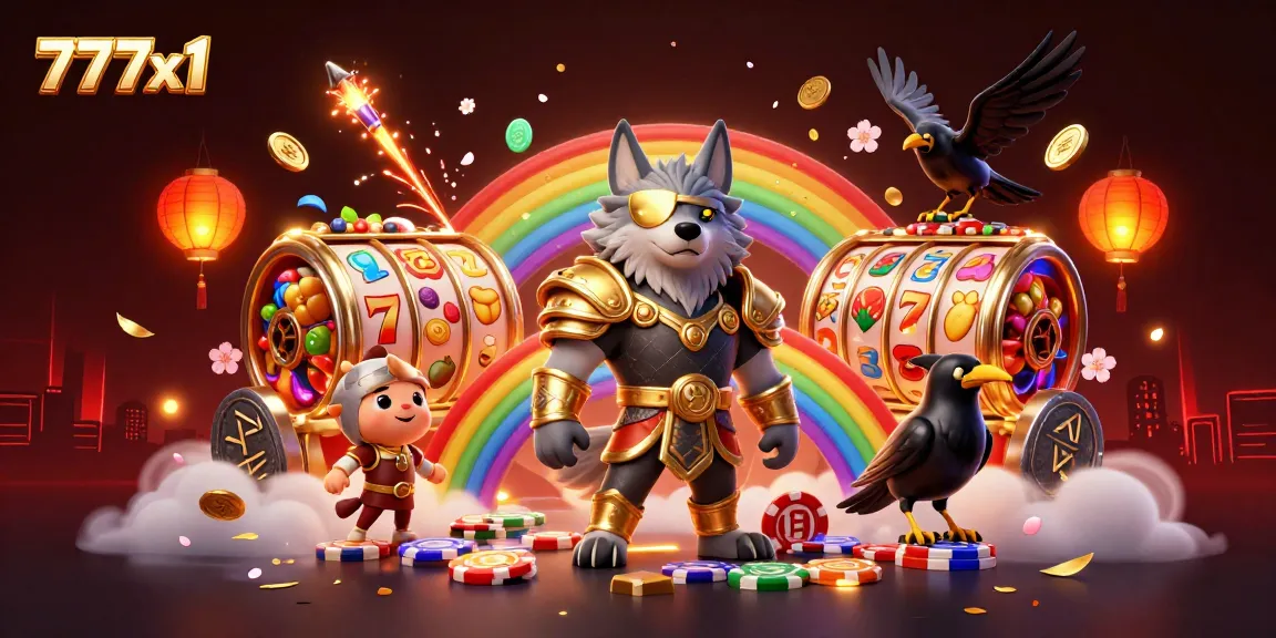 Try your luck with 777x1's vibrant casino experience featuring Odin and his ravens.