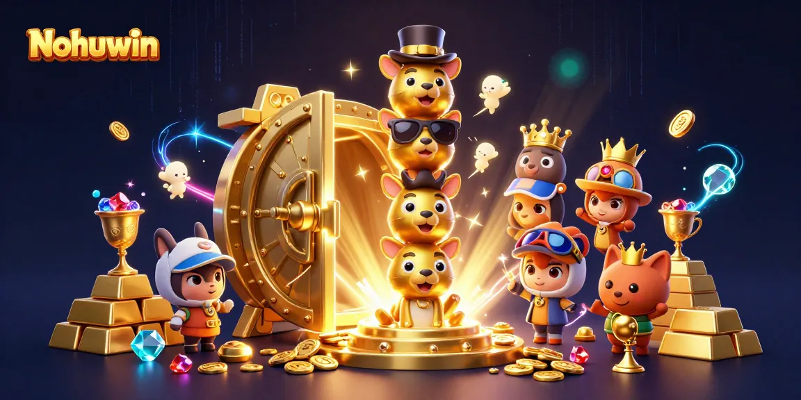 Nohuwin players enjoy immersive gameplay surrounded by riches and vibrant casino elements.