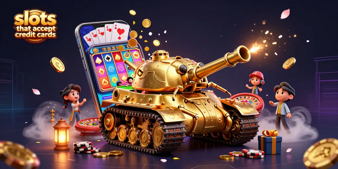 Experience slots that accept credit cards in a vibrant 3D casino world filled with dynamic gaming elements.