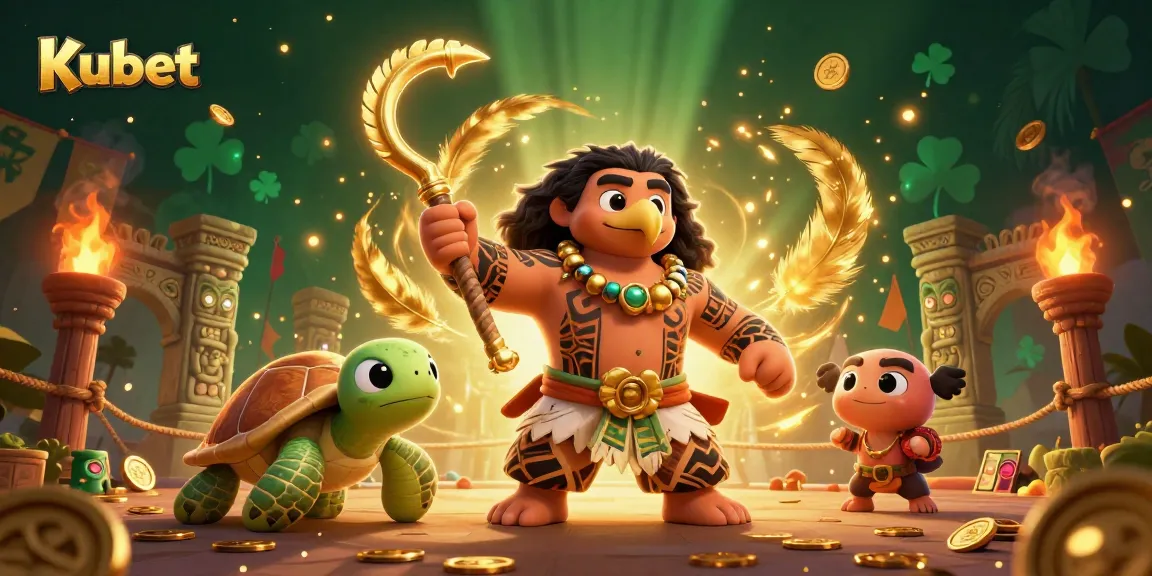 Kubet's exciting gaming arena features a Maui-style demigod hawk and moana-style turtle.