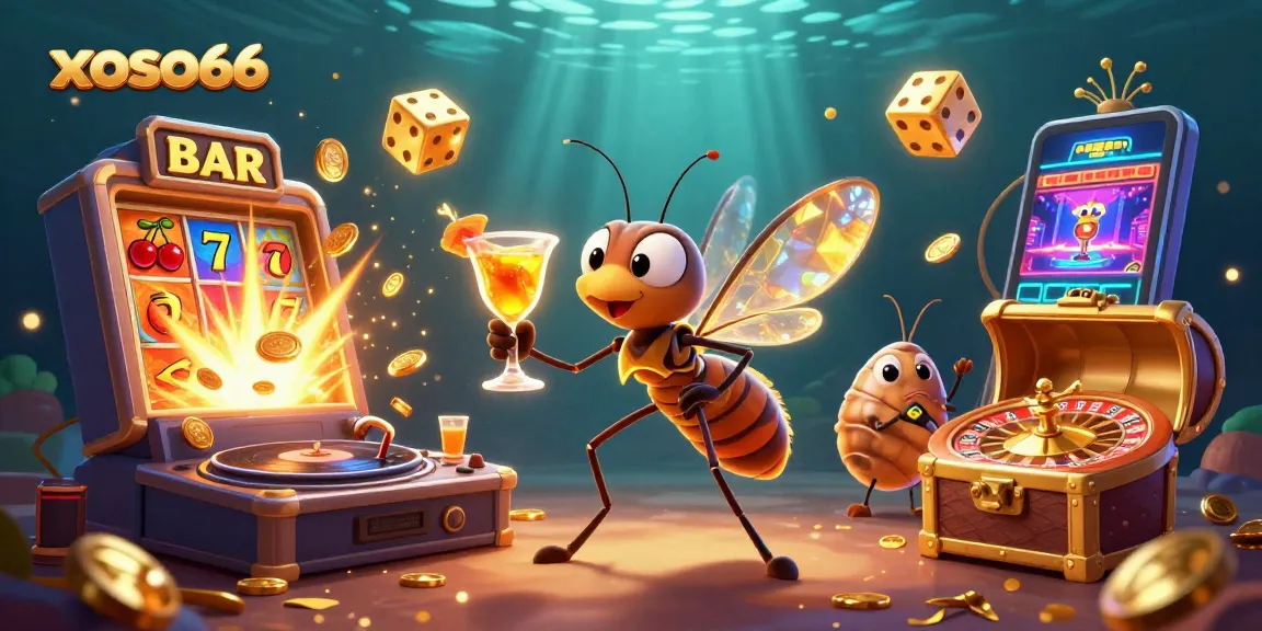 Win big with xoso66 in this vibrant, animated casino scene filled with excitement!