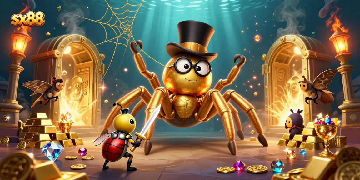Experience thrilling gambling adventures with sx88 at a captivating casino illustrated scene.