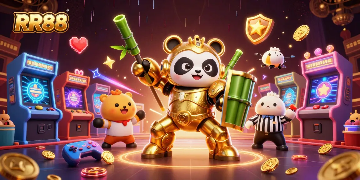 Experience thrilling games in RR88 casino with vibrant 3D cartoon characters and engaging elements.