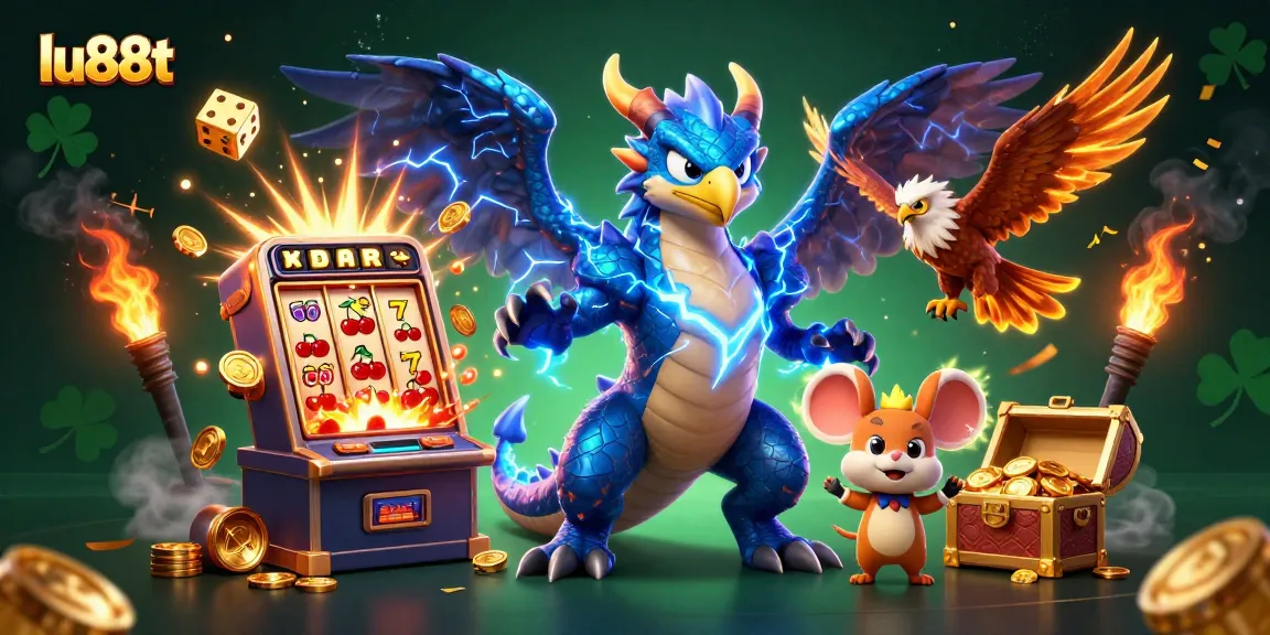 Play thrilling slot games with lu88t's dynamic casino creatures and vibrant winning elements!